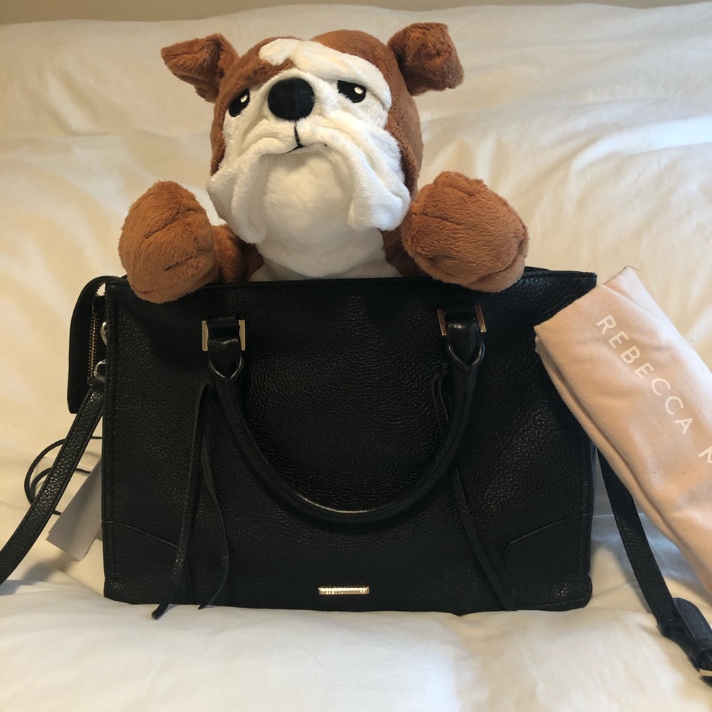 Rebecca Minkoff Soft Black Leather Satchel Bag